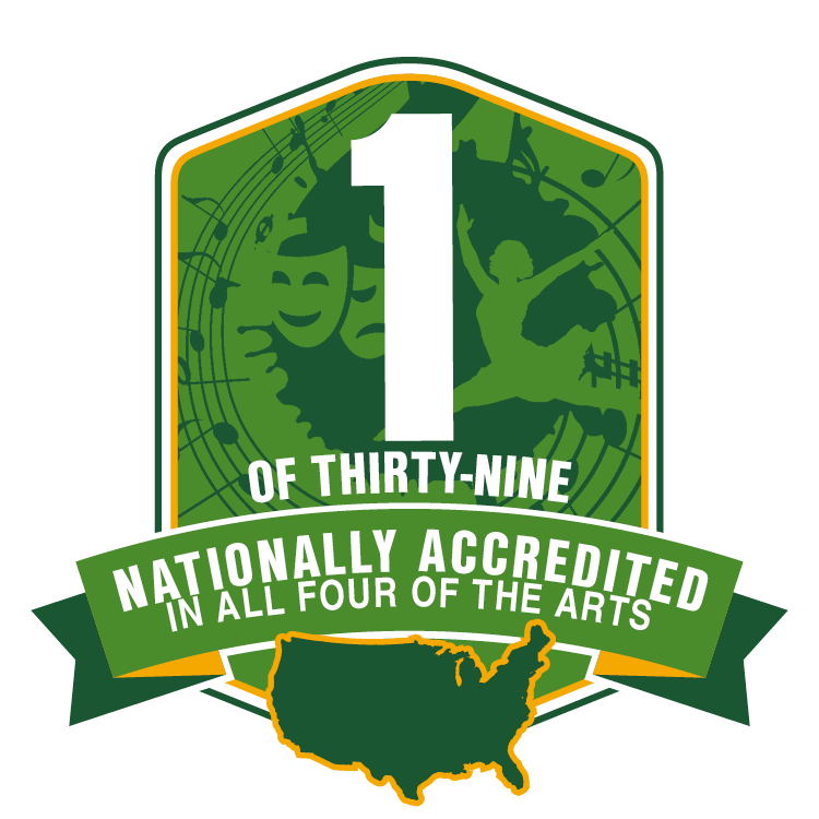 1 of 39 colleges accredited in all of the arts