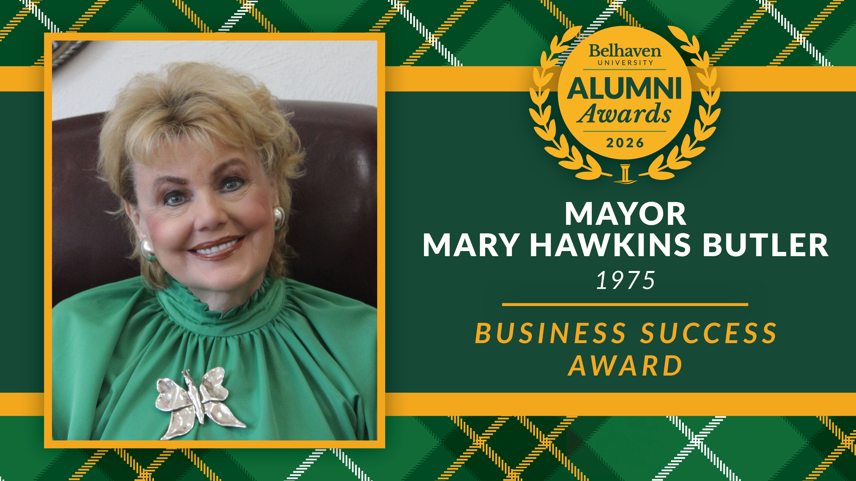 Mary Hawkins Butler, Alumni Awards 2026