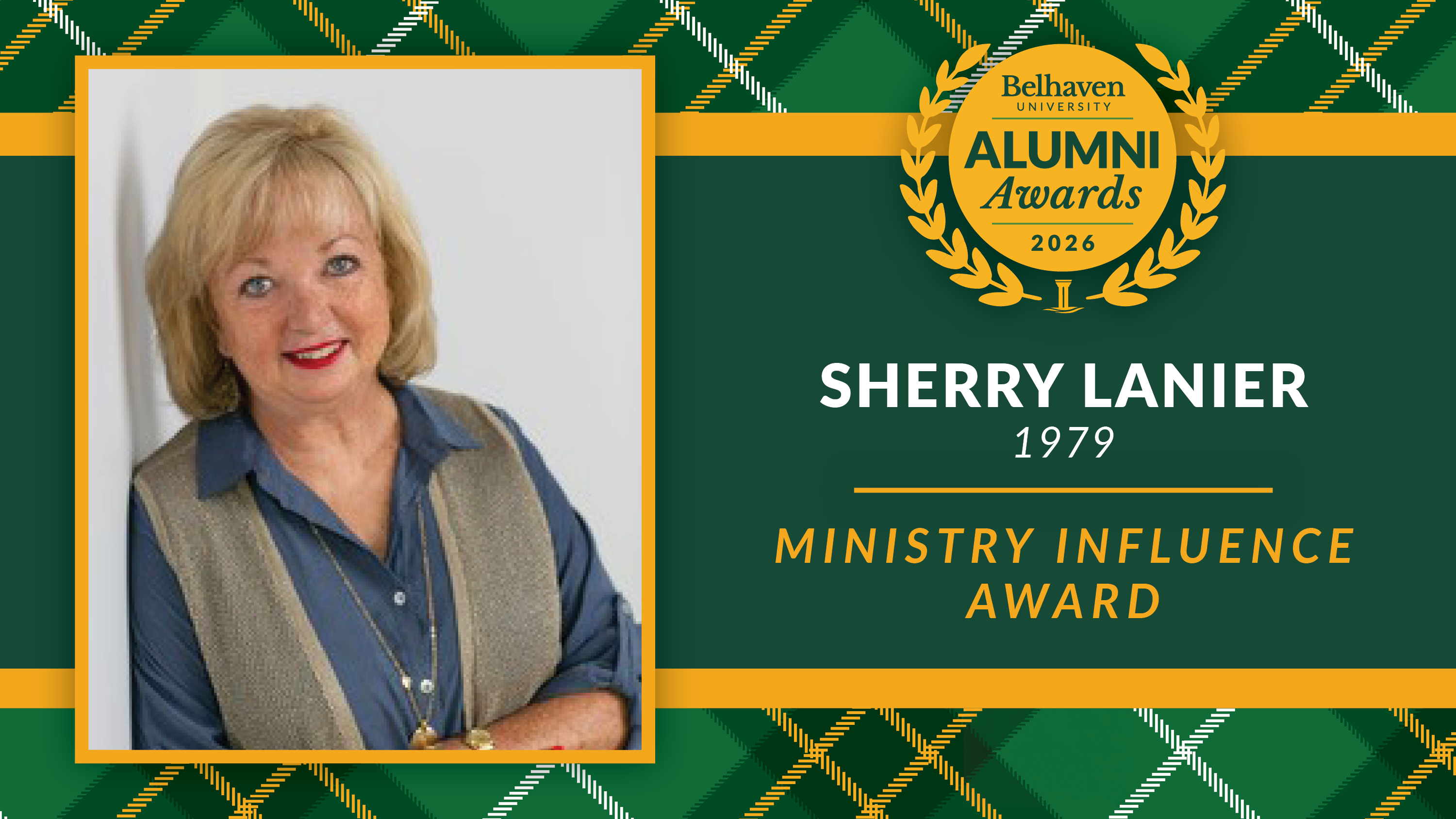 Sherry Lanier, Alumni Awards 2026