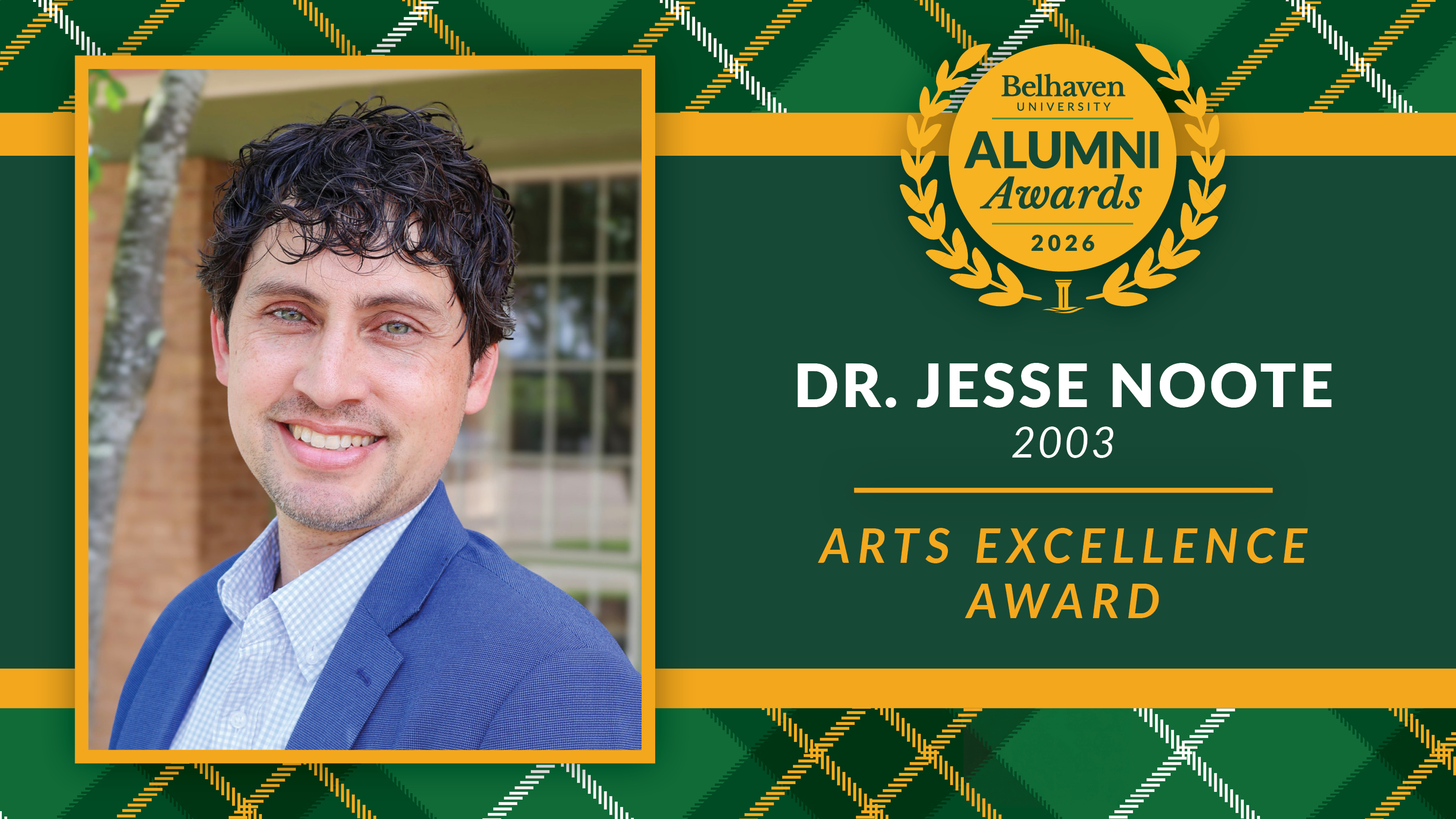 Jesse Noote, Alumni Awards 2026