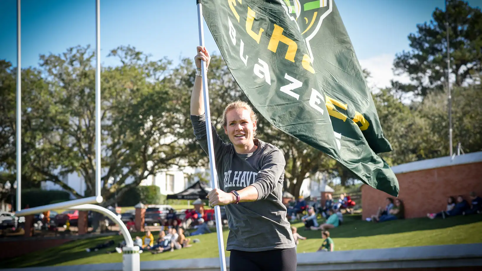 she carries the belhaven flag