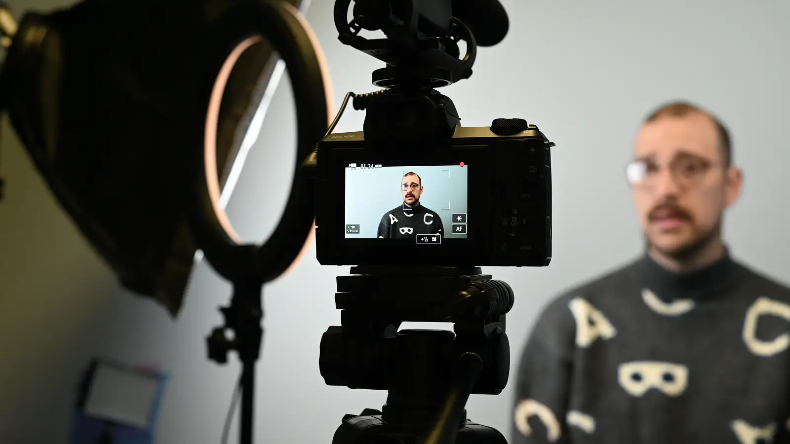 Jeff in self-tape room