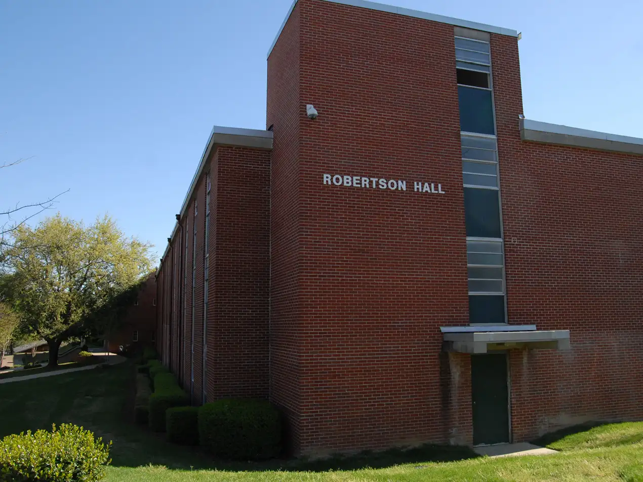 side view of Robertson Hall