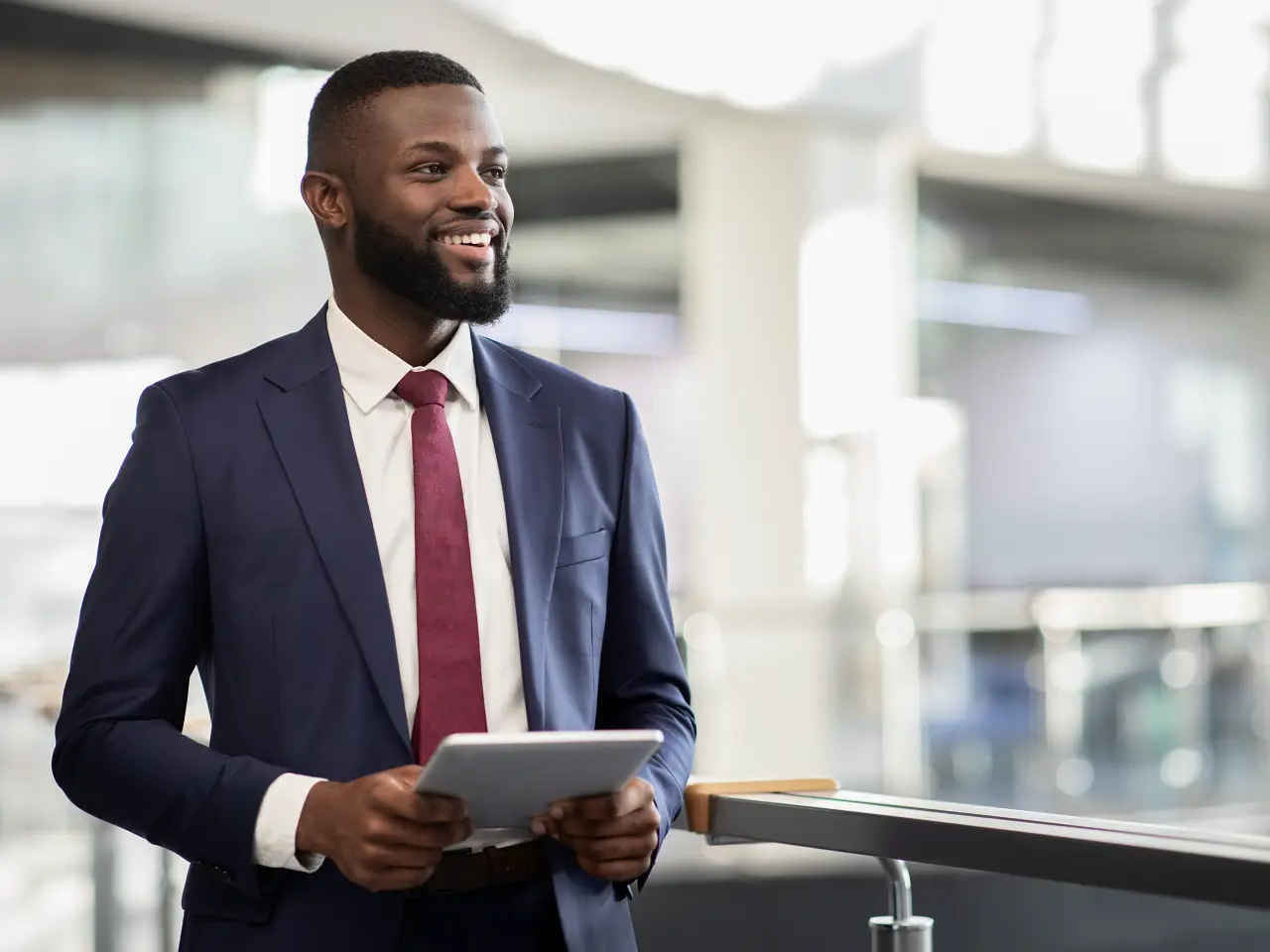 Businessman, smiling