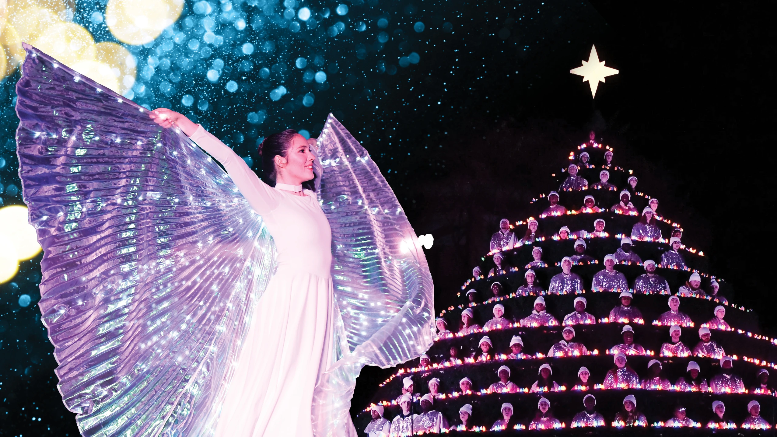Singing Christmas Tree at Belhaven University