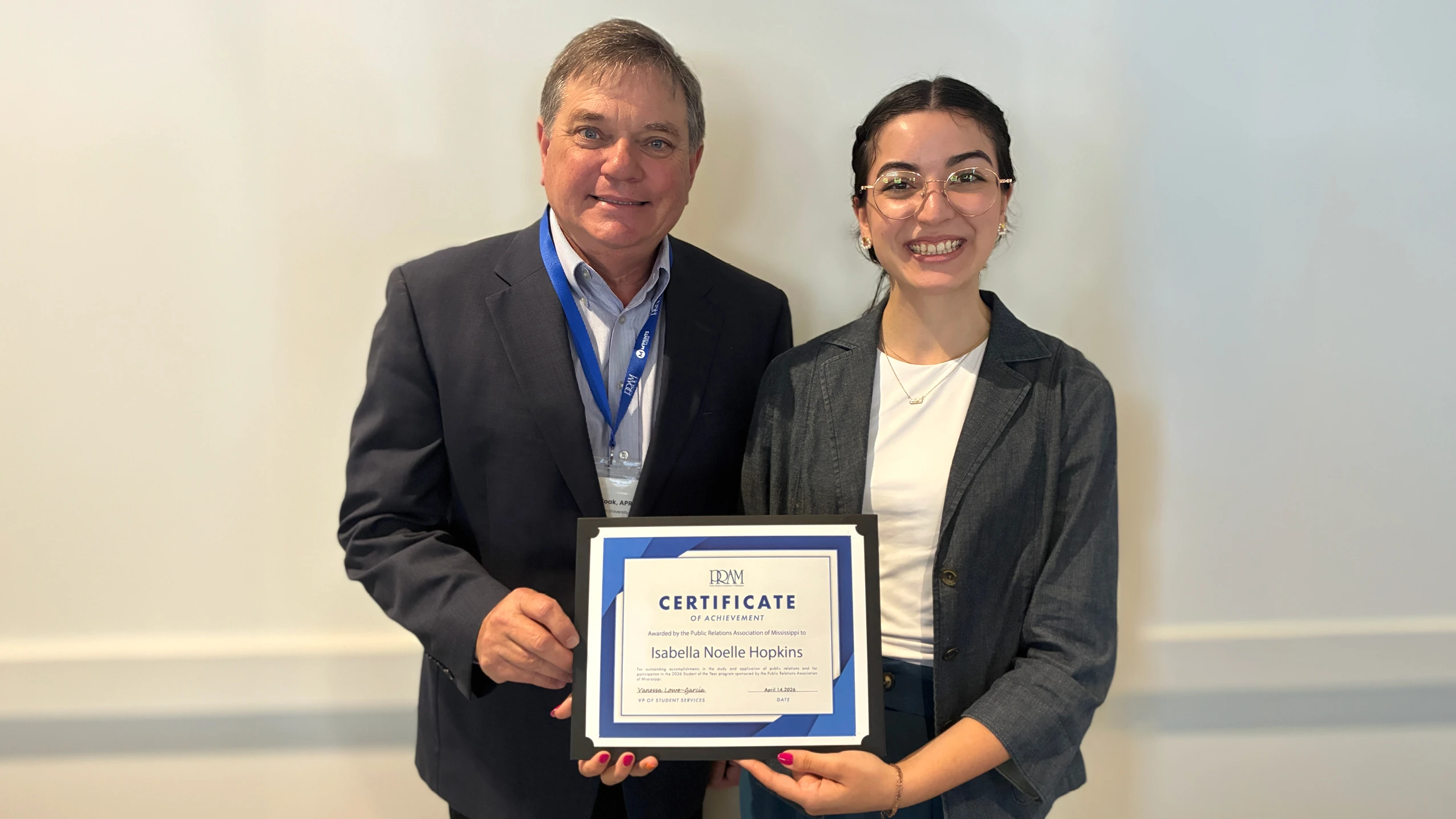 Public Relations Students Earn Prestigious Certificates and Recognition