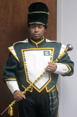 Cory Gray, new Belhaven drum major