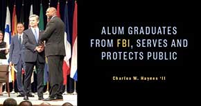 Alum Graduates from FBI, Serves and Protects Public