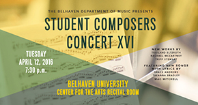 Student Composer Concert 2016